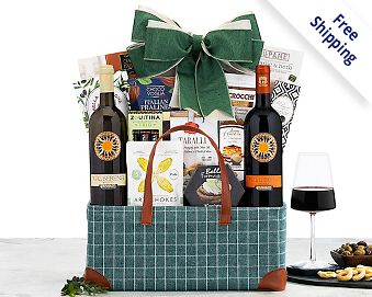 Val Serena Italian Wine Assortment Gift Basket Free Shipping